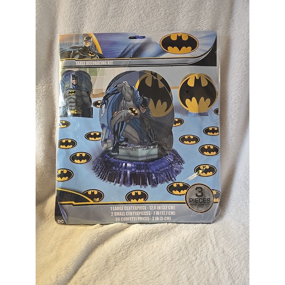 Batman Table Decorating Kit Superhero Birthday Decorations Party Supplies BatMan